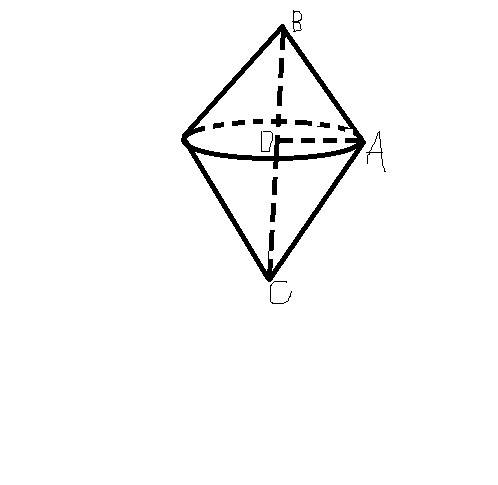 Треугольник abc со сторонами ab=15,bc=14,ac=13 вращается около стороны bc. найдите площадь s поверхн