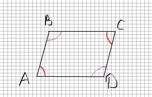 Дано: abcd - параллелограмм d=70° найти углы abcd =?