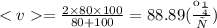 < v = \frac{2 \times 80 \times 100}{80 + 100} = 88.89( \frac{км}{ч} )