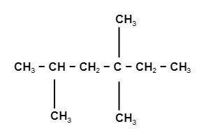 Сделать форумулу вещества 2.44триметилгексан