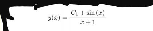 (x+1)y'+y=cosx решите диффиринциальное уравнение