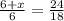 \frac{6+x}{6} = \frac{24}{18}