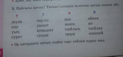 Айсысы артық? тапқан сөзіңнің неліктен артық екенін айт. и әйнек ит . шуда елу уық сурет тәулік уақы