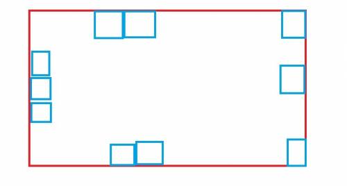 Вкомнате,имеющей прямоугольную форму,расставить 10 стульев так,чтобы вдоль каждой стенки стояло один