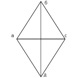 Abcd- ромб. в чем проблема чертежа? дайте объяснение, исправьте чертеж