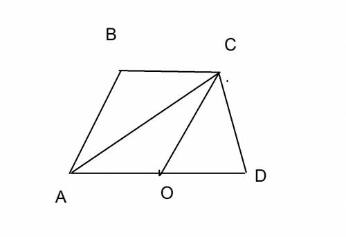 Основание bc трапеции abcd равно боковой стороне ab и в два раза меньше основания ad. найдите величи