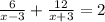 \frac{6}{x-3}+\frac{12}{x+3}=2