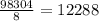 \frac{98304}{8} =12288