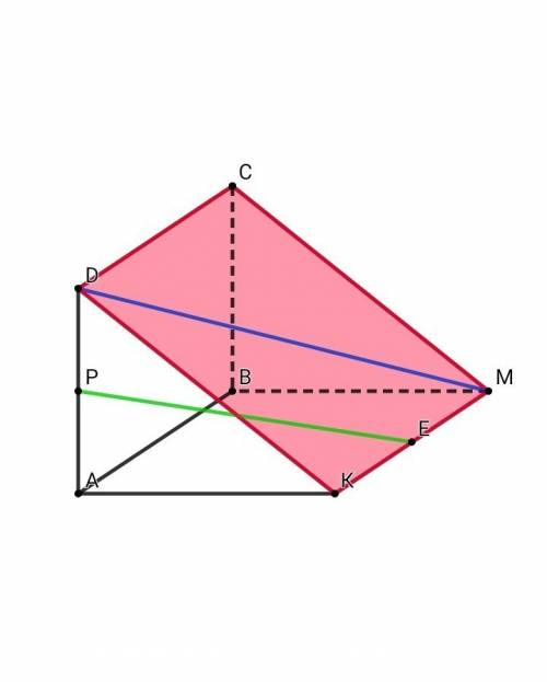 Скрещивающиеся прямые. стереометрия, 10 класс. 98 . параллелограммы abcd и abmk не лежат в одной пло