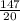 \frac{147}{20}