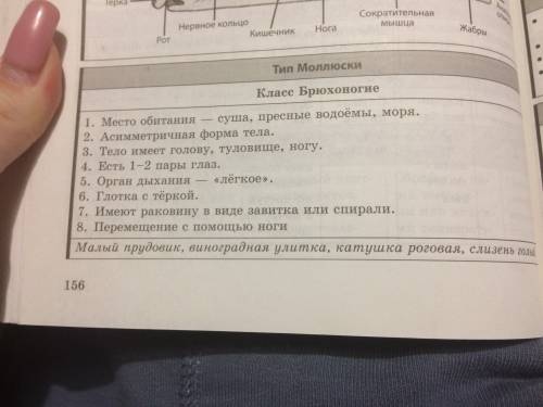 Награда 10 составить таблицу брюхоногих двустворчатые и головоногие среда обитания образ жизни симме