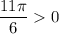 \dfrac{11\pi}{6}0