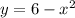 y = 6 - x^2