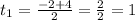 t_1= \frac{-2+4}{2}=\frac{2}{2}=1