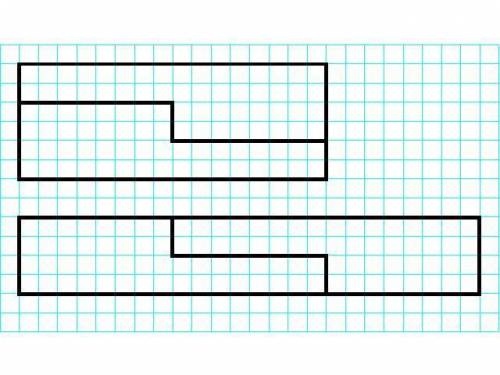Прямокутник зі сторонами 8см і 3см одним розрізом розділити на дві частини так,щоб з них можна було