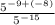 \frac{5^{-9+(-8)}}{5^{-15} }