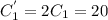 C_1^{'}=2C_1=20