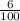 \frac{6}{100}