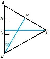 Угол abc треугольника abc равняется 60 медиана bm треугольника равняется его высоте ch узнайте вид т