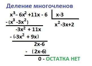 X^3 -6x^2 +11x-6=0 с подробным решением,