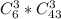 C_{6}^3*C_{43}^3