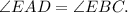 \angle EAD = \angle EBC.