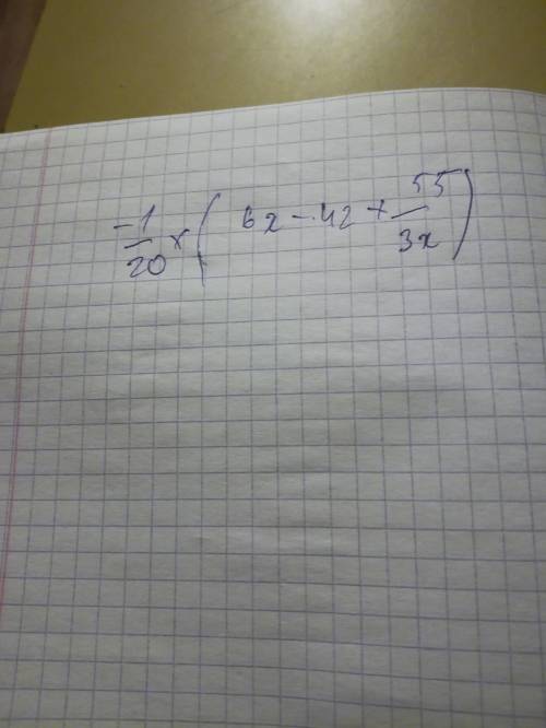 Данное выражение : -1/3 (0,3х-1 1/2)+0,25 (1 1/3х-2,4)