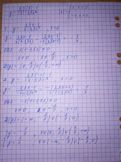 \frac{3,5*|x|-1}{|x|-3.5x^2}