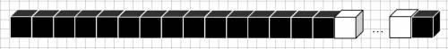 Мистера фокса есть 16 черных единичных кубиков и много белых. он хочет построить из них некоторый па