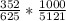 \frac{352}{625} *\frac{1000}{5121}