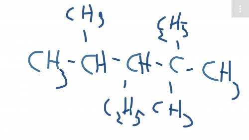 2,4 диметил 3,4 диэтил пентан как изобразить?