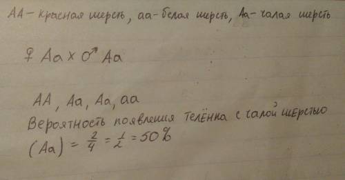 Совсем ничего не понимаю в у крупного рогатого скота шортгорнской породы, доминантный ген а определя