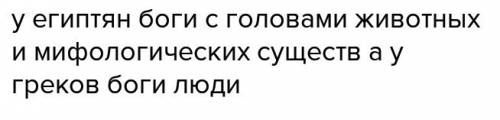 Чем отличались в облик богов у египтян и у греков