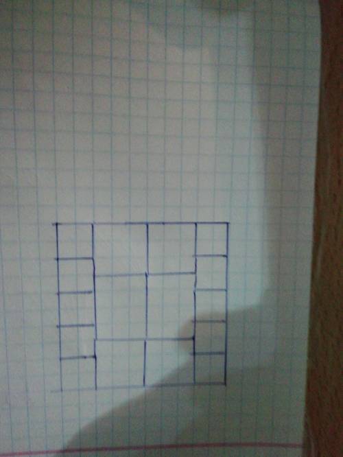 Разбейте какой-нибудь клетчатый квадрат на клетчатые квадратики так, чтобы не все квадратики были од