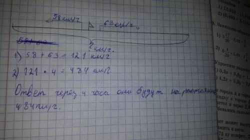 Из одного города одновреммено в провотиположные направления вышли 2 автобуса скорость первого бвла 5