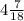 4\frac{7}{18}