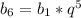 b_{6}=b_1*q^5