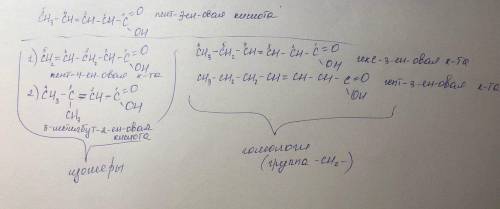 Сн3-сн=сн-сн-соон назовите вещество и придумайте по 2 изомера и гомолога