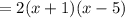 = 2(x + 1)(x - 5)