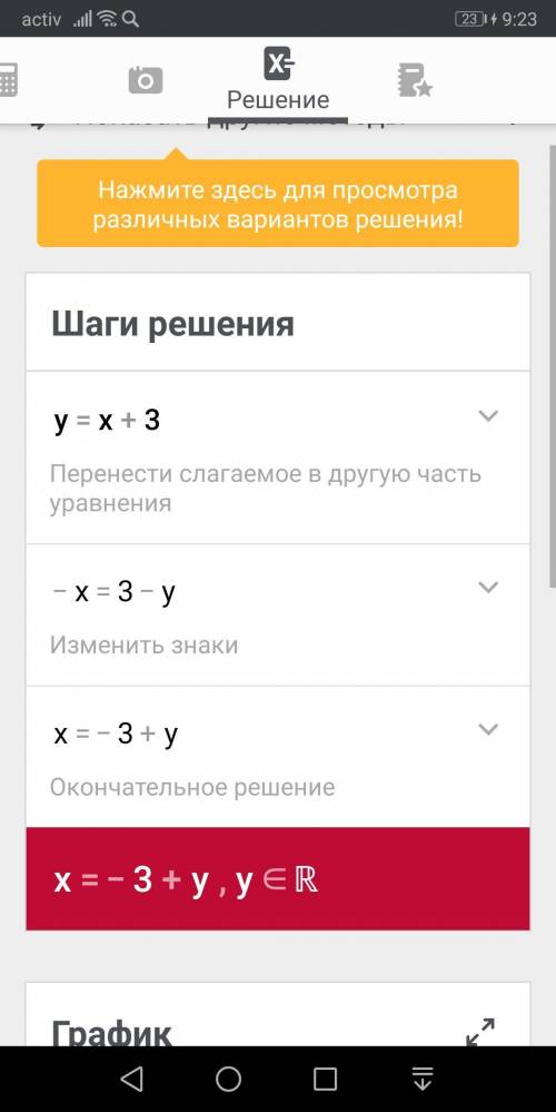 1) y = 9 + 2 x; 3) y = - 8 + 4.x; 5) y = x + 3; 7) y =- 5 + xº; 2) y = 6x + 1; 4) y = 0,5x - 3; 6) y