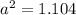 {a}^{2} = 1.104