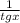 \frac{1}{tgx}