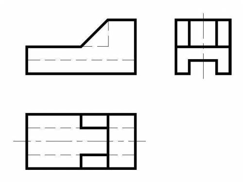 Начертите два вида предметов, показаные на рисунке 87 (б). постройте третий вид