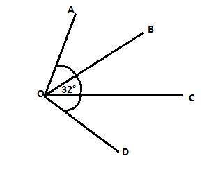 Угол вос равен 32 градуса ов биссектриса угла аос ос биссектриса бд найти аод