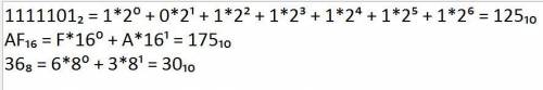 Вычислите выражение: а) (01 2 + af 16)/36 8