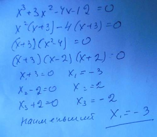 Найдите корни уравнения. в ответе укажите только наименьший из них: 45 !