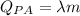 Q_{PA} = \lambda m