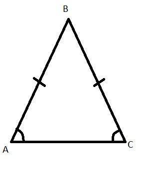 Дан равнобедренный треугольник abc, с основанием ac, у которого ab=12 см, угол а + угол в = 105 град