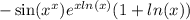 - \sin( {x}^{x} ) {e}^{x ln(x) } (1 + ln(x) )