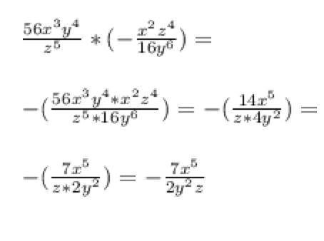 Выполните действия: 56x^3y^4 z^5 ​